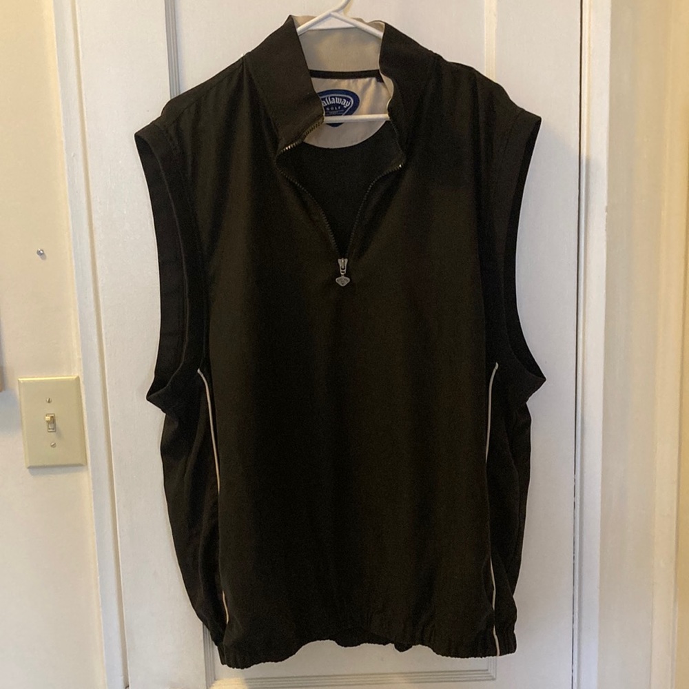 Black mens callaway golf vest